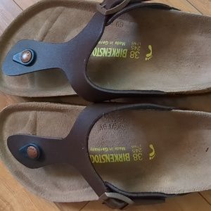 Birkenstock Gizeh Brown Size 7 - 7.5, EU size 38
